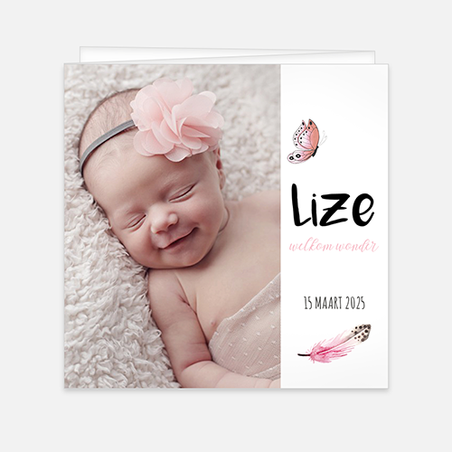 Lortye Geboortekaartje 009 Lize
