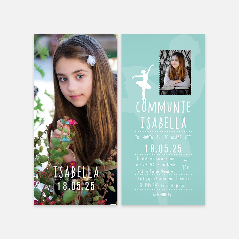 Lortye Communiekaart 036 Communiekaart Isabella