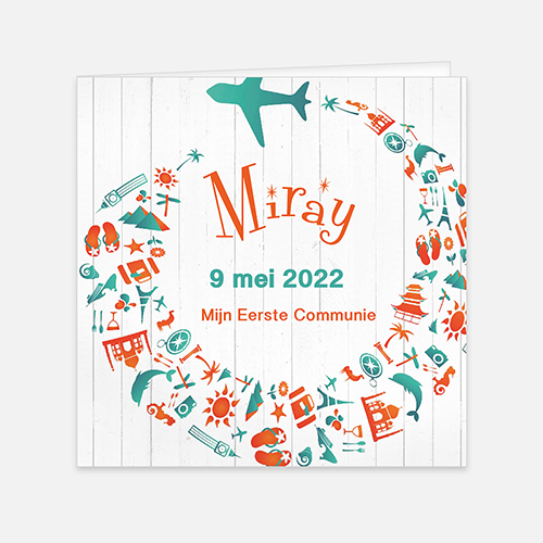 Lortye Communiekaart 008 Communiekaart Miray