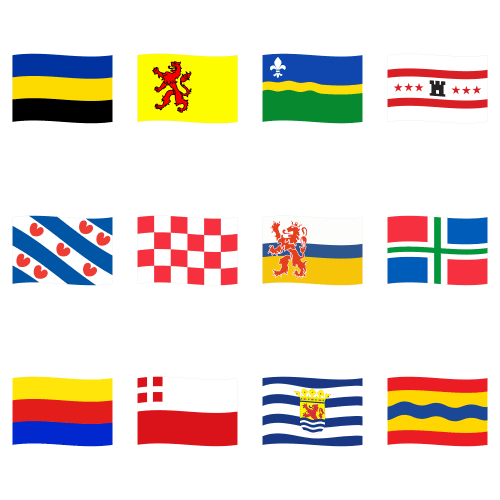 Provincievlaggen Nederland